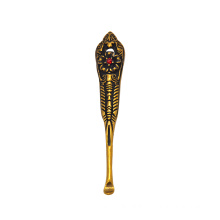 Luxury Brass Pharaoh's Pattern Metal Snuff Spoon Sniffer Snorter Powder Hoover Hooteer Snuff Shovel Smoking Accessories